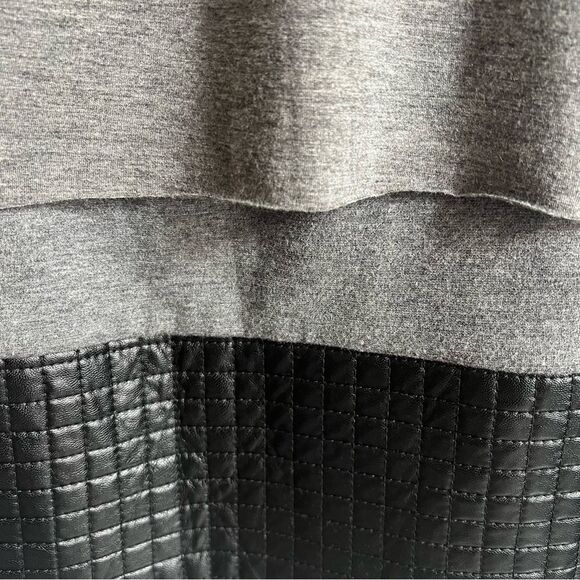 Bailey 44 Layered Tunic Dress Womens Small Grey/Black Long Sleeve Layered - Picture 2 of 5